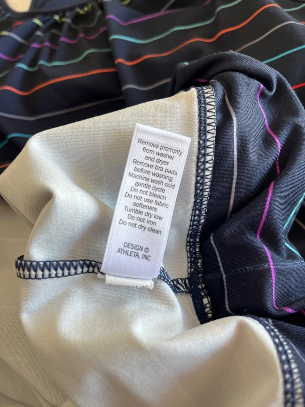Athleta Racerback Tinker Tank Top Side Tie Built In Bra Padded Athletic Top Sz M - Picture 5 of 11